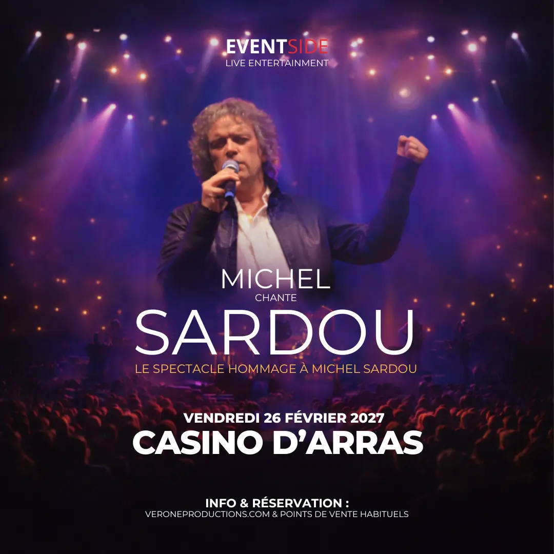 MICHEL chante SARDOU au Casino d’Arras